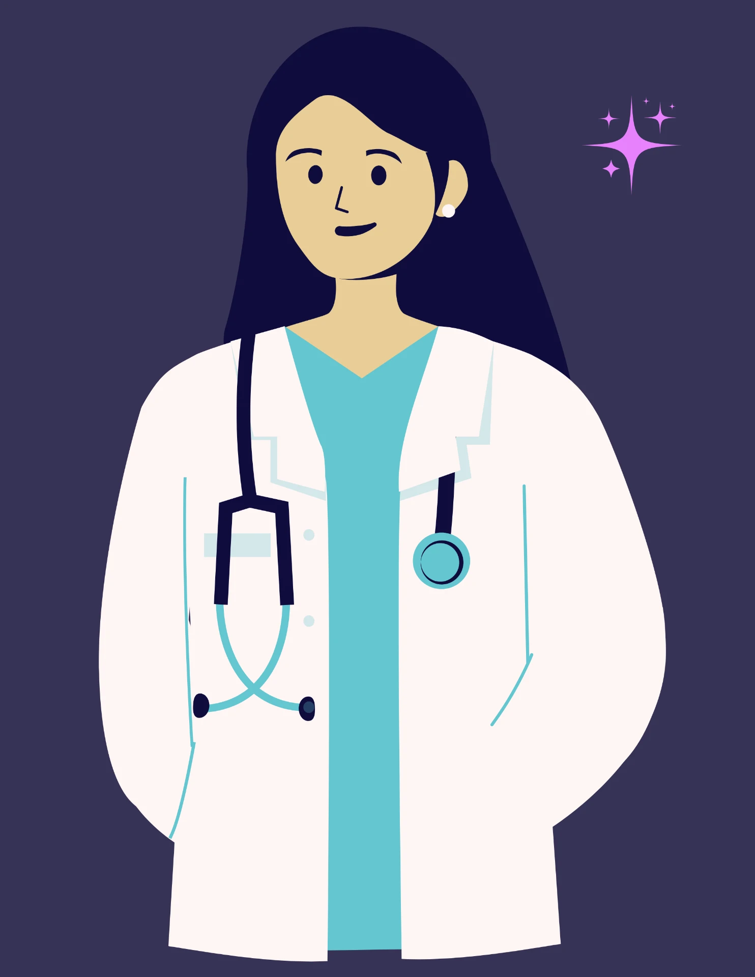Illustration of a clinician